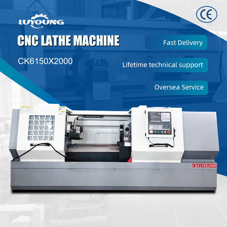 Ck6150 Low Priced Turning Gsk Flat Bed Cnc Lathe Machine for Metal