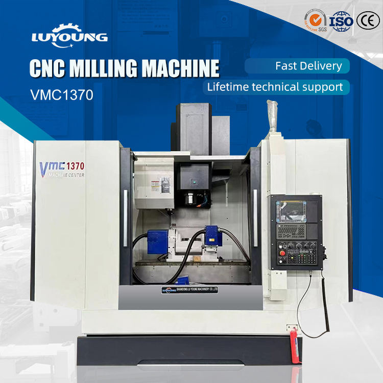 High Speed 8000rpm Taiwan Spindle Vmc Machine Price Vmc1370 4 Axis Cnc Metal Milling Machine Center