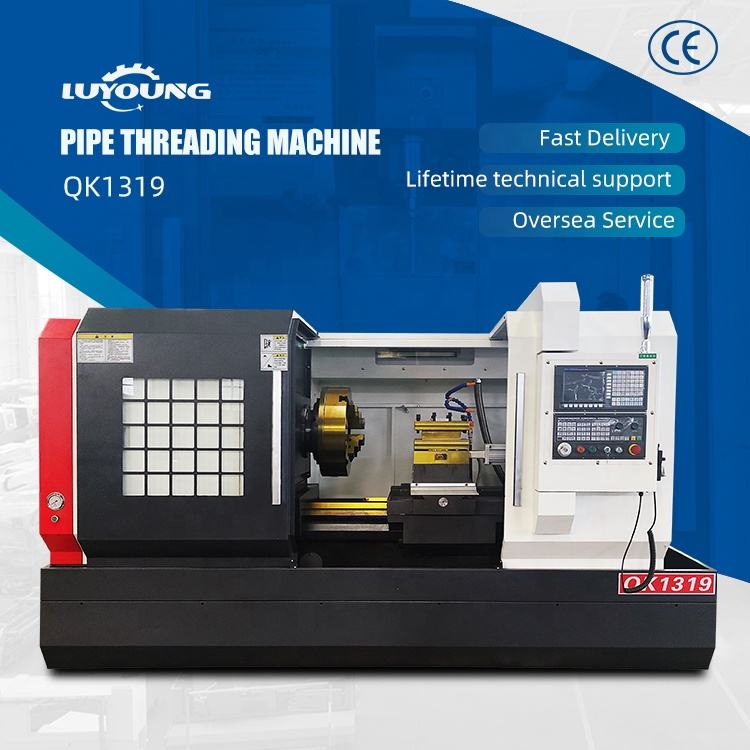 High Performance QK1319 QK1322 QK1332 CNC Pipe Threading Machine Flat Bed Cnc Lathes
