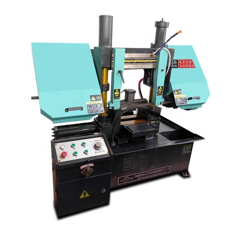 Factory Price Horizontal GB4228 Double Column Small Metal Band Sawing Machin